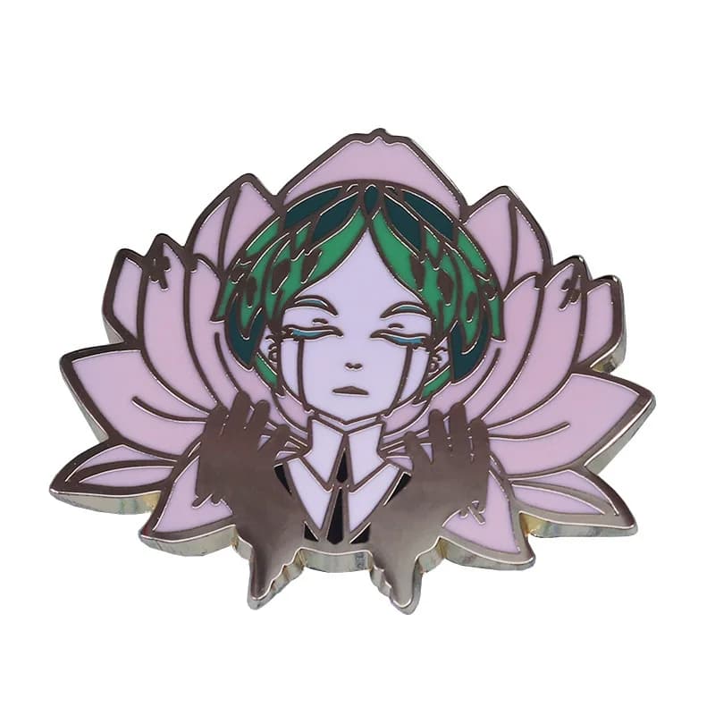 Girl witchcraft magic pin