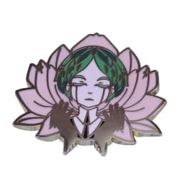 Girl witchcraft magic pin