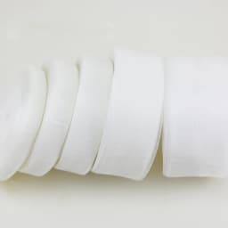 White Organza Ribbon for Gift Wrapping Decoration, Handmade DIY Ribbons, Wholesale, 50 Yards/Roll, 12mm, 15mm, 20mm, 25mm, 40mm,