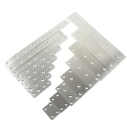 Stainless Steel Straight Flat Corner Brackets Straight Mending Plates Repair Fixing Corner Protector Furniture Fittings