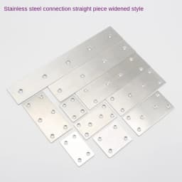 Stainless Steel Straight Flat Corner Brackets Straight Mending Plates Repair Fixing Corner Protector Furniture Fittings