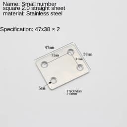 Stainless Steel Straight Flat Corner Brackets Straight Mending Plates Repair Fixing Corner Protector Furniture Fittings