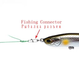 DNDYUJU 100pcs Fishing Nice Hooked Snap Pin Stainless Steel Fishing Barrel Swivel Lure Connector Fishing Accessories Sea