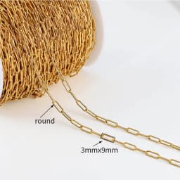 2meter Stainless Steel Necklace Chain for Diy Jewelry Making Rolo Cable Link Bulk Chains Handmade Neckalce Bracelet Accessories