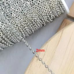 2meter Stainless Steel Necklace Chain for Diy Jewelry Making Rolo Cable Link Bulk Chains Handmade Neckalce Bracelet Accessories