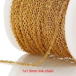 2meter Stainless Steel Necklace Chain for Diy Jewelry Making Rolo Cable Link Bulk Chains Handmade Neckalce Bracelet Accessories