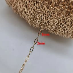 2meter Stainless Steel Necklace Chain for Diy Jewelry Making Rolo Cable Link Bulk Chains Handmade Neckalce Bracelet Accessories