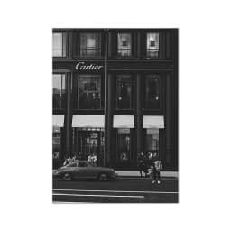 European Street Canvas Painting Fashion Black White Vintage Photo Posters and Prints Wall Pictures for Living Room Home Decor