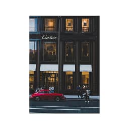 European Street Canvas Painting Fashion Black White Vintage Photo Posters and Prints Wall Pictures for Living Room Home Decor