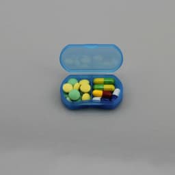 Pill Box Mini Pill Case 2 Grids Tablet Pill Organizer Case Dispenser Travel Tablet Holder Container Medicine Drug Storage Box