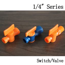 Good Quality G1/4" Adjustable Coolant Hose POM Plastic Cooling Pipe Round Flat Porous Flat Nozzle with Switch Valve PT NPT1/8