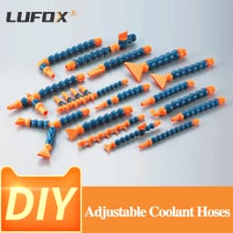 Good Quality G1/4" Adjustable Coolant Hose POM Plastic Cooling Pipe Round Flat Porous Flat Nozzle with Switch Valve PT NPT1/8