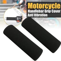 Motorcycle Handle Cover Slip On Foam Anti Vibration Soft Comfort Handlebar Grip Cover Bike Parts Grips Cover Motor Supplies 2PCS