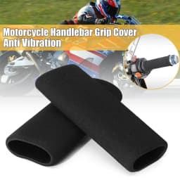 Motorcycle Handle Cover Slip On Foam Anti Vibration Soft Comfort Handlebar Grip Cover Bike Parts Grips Cover Motor Supplies 2PCS