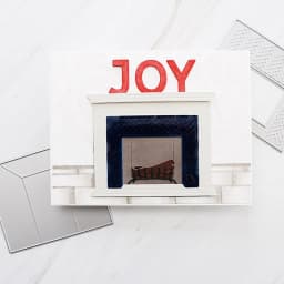 New Arrival Christmas Fireplace Frame Metal Cutting Dies for 2021 DIY Scrapbooking Greeting Cards Making Decor Crafts  Stencil