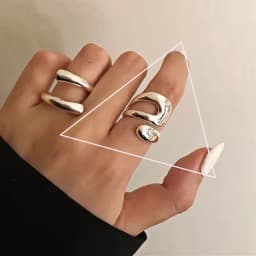 VENTFILLE 925 Sterling Silver Ring for Women Girl Gift Flower Bow Love Combination Ins Niche Jewelry Dropship Wholesale