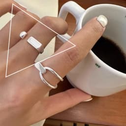 VENTFILLE 925 Sterling Silver Ring for Women Girl Gift Flower Bow Love Combination Ins Niche Jewelry Dropship Wholesale