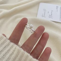 VENTFILLE 925 Sterling Silver Ring for Women Girl Gift Flower Bow Love Combination Ins Niche Jewelry Dropship Wholesale