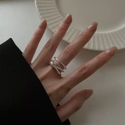 VENTFILLE 925 Sterling Silver Ring for Women Girl Gift Flower Bow Love Combination Ins Niche Jewelry Dropship Wholesale