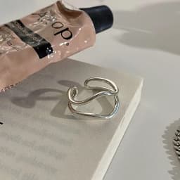 VENTFILLE 925 Sterling Silver Ring for Women Girl Gift Flower Bow Love Combination Ins Niche Jewelry Dropship Wholesale