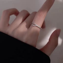 VENTFILLE 925 Sterling Silver Ring for Women Girl Gift Flower Bow Love Combination Ins Niche Jewelry Dropship Wholesale