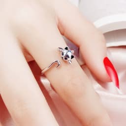 VENTFILLE 925 Sterling Silver Ring for Women Girl Gift Flower Bow Love Combination Ins Niche Jewelry Dropship Wholesale