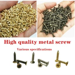 100 Pcs 2 X 5/6/8/10mm Steel Mini Micro Small Phillips Flat Head Cross Round Pan Head Self-tapping Screws Wood Furniture Screws