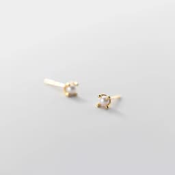 Tiny Pearl Stud Earrings Cartilage Piercing Jewelry for Women Girl