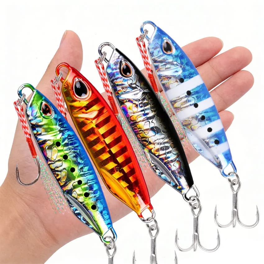 Metal Jigs 10g 15g 20g 30g 40g Fishing Jigging Lure Spoon Spinnerbait Metal Bait Bass Tuna Fishing Lures Jig Minnow Pesca Tackle