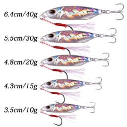 Metal Jigs 10g 15g 20g 30g 40g Fishing Jigging Lure Spoon Spinnerbait Metal Bait Bass Tuna Fishing Lures Jig Minnow Pesca Tackle