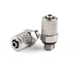 Male Thread M3 M4 M5 M6 -Air Tube 3mm 4mm 6mm OD Mini Pneumatic Pipe Connector Screw Through Quick Fitting Fast Twist Joint