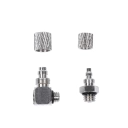 Male Thread M3 M4 M5 M6 -Air Tube 3mm 4mm 6mm OD Mini Pneumatic Pipe Connector Screw Through Quick Fitting Fast Twist Joint