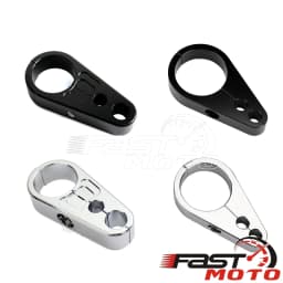 1" 25mm 1-1/4" 32mm Motorcycle Frame Handlebar Clutch Cable Brake Line Clamp Fixed Clips Wiring Support Adapter for Harley