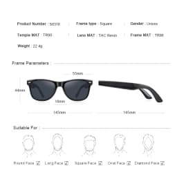 MERRYS DESIGN Men Polarized Sunglasses For Women Classic Retro Rivet Sunglasses For Driving Fishing Outdoor Shades S8318