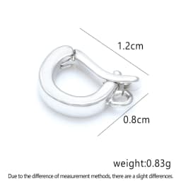 18K Gold Accessories Buckles for Jewelry Bracelet Cubic Zircon Clasps Hooks DIY Woman Jewelry Findings Making