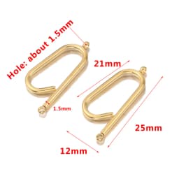 10pcs/lot Stainless Stee Connectros DIY Earrings Findings L Long Connecting for Jewelry Making Supplies Wholesale Accessories