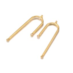 10pcs/lot Stainless Stee Connectros DIY Earrings Findings L Long Connecting for Jewelry Making Supplies Wholesale Accessories