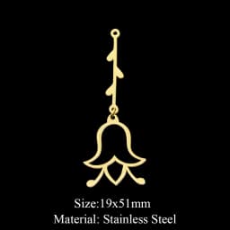 10pcs 316 Stainless Steel Sunflower Lotus Charm Pendants for DIY Jewelry Making Flower Tassel Charms Wholesale Necklaces Accesso