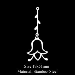10pcs 316 Stainless Steel Sunflower Lotus Charm Pendants for DIY Jewelry Making Flower Tassel Charms Wholesale Necklaces Accesso