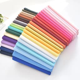 Solid Color Simple 100% Cotton Poplin Fabric For Sewing Clothes Patchwork Supplies Home Textile By The Meter