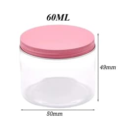 20Pcs 30/50/60/80/120/150ml Storage Jars With Lids Aluminum Round Canister Empty Plastic Cosmetic Jars Food Travel Bottle Pot