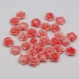 10pcs Fashion Jewelry Coral Beads Carved Flower Loose Beads for Charms Women's DIY Earring Necklace Bracelet Making Jewelry Gift