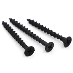 20pcs Black Fibreboard Carbon Steel Flat Countersunk Head Screws Cross Self-tapping Wood Screw M3.5 M4