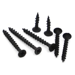 20pcs Black Fibreboard Carbon Steel Flat Countersunk Head Screws Cross Self-tapping Wood Screw M3.5 M4