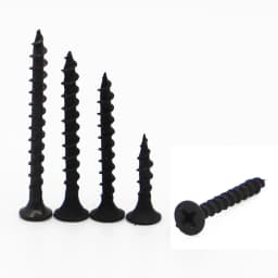 20pcs Black Fibreboard Carbon Steel Flat Countersunk Head Screws Cross Self-tapping Wood Screw M3.5 M4