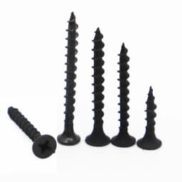 20pcs Black Fibreboard Carbon Steel Flat Countersunk Head Screws Cross Self-tapping Wood Screw M3.5 M4