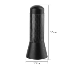 Universal 3.5cm Black Carbon Fiber Screw Aluminum Car Short Stubby Aerial Antenna Exterior Durable Receiver Auto Car Accessories