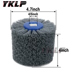 1 pcs 120*100*20mm Nylon Abrasive Wire Drum Polishing Wheel Electric Brush for Woodworking Metalworking Grit 80/120/180/240/320