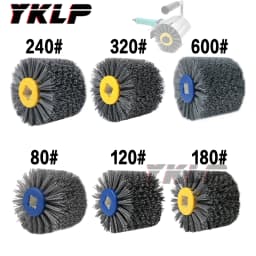 1 pcs 120*100*20mm Nylon Abrasive Wire Drum Polishing Wheel Electric Brush for Woodworking Metalworking Grit 80/120/180/240/320