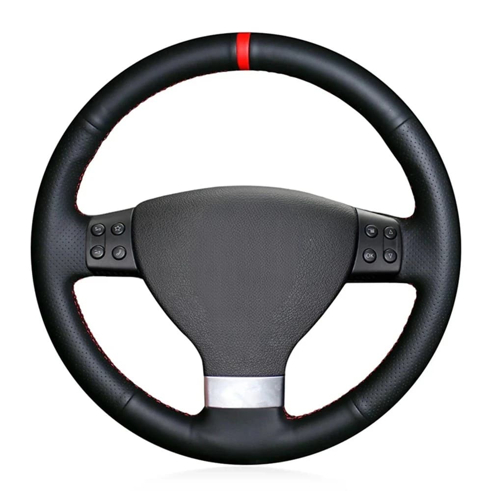 Non-Slip Black Artificial Leather Car Steering Wheel Cover For Volkswagen Golf 5 Mk5 VW Passat B6 Jetta 5 Mk5 Tiguan 2007